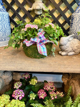 $100 Living Arrangement Flower Basket with Bow